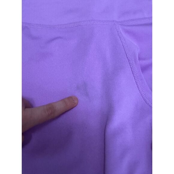 NIKE WOMEN'S SWOOSH DRI-FIT HI-RISE PASTEL LAVENDER LEGGINGS Sz SMALL - Picture 9 of 10